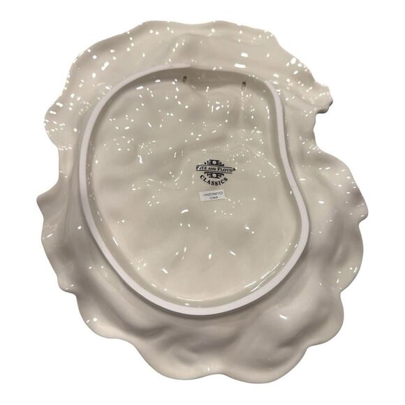 Fitz and Floyd Santa Claus Holiday Plate - Red and White - Picture 2 of 10